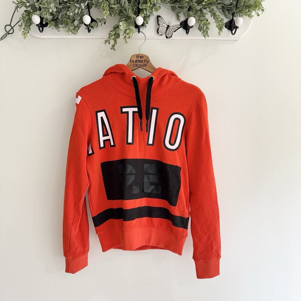 PE Nation Restart Hoodie Red Graphic AP XS
